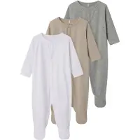TWO SOON Pijama beige / gris moteado / blanco