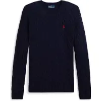 Ralph Lauren para mujer. 211971865003 Jersey de lana y cachemira marino (XL), Casual, Manga larga, outlet 2026.