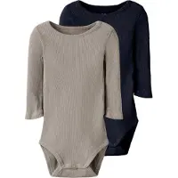 TWO SOON Pijama entero/body azul noche / greige