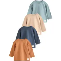 Next Camiseta beige / azul pastel / azul oscuro / marrón