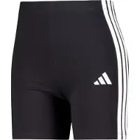 Adidas adidasMallas cortas Essentials High Waisted Biker 3 bandas XS Black / White Mujer