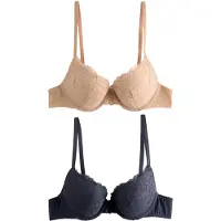 Next Sujetador beige / navy