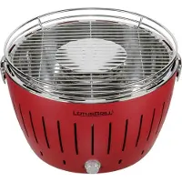 LotusGrill G-34 U, parrilla de carbón, color rojo