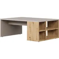 Vicco Mesa de centro Danny Cachemira 90 x 60 cm con estantes, Model 57322