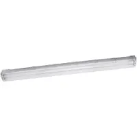 Osram Lámpara LED para ambientes húmedos , modelo Essential, gris, 120 cm, IP65, 2 x 15W T8, 2400 lúmenes, luz blanca neutra (4000K)