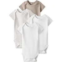 TWO SOON Pijama entero/body beige / blanco