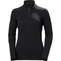 Helly Hansen para mujer. 49377 Camiseta térmica media cremallera Lifa Merino Midweight negro (M), Deportivo, Lana, Manga larga,
