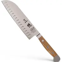 Güde Alpha Olive santoku con borde granton, X546/18