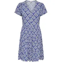 JDY Vestido camisero 'JDYSEZEN' azul / blanco