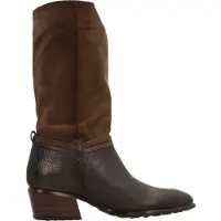 Hispanitas para mujer. PHI254298 Botas de Piel Verona marrón (37), 3 a 5cm, Ninguno, Casual, outlet 2026.
