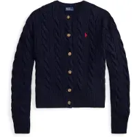 Ralph Lauren para mujer. 211972104004 Cárdigan de lana y cachemira marino (S), Casual, Clásico, outlet 2026.