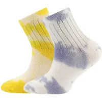 Ewers Calcetines lima / lila oscuro / blanco