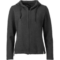 Mufflon - Women's Kalea - Sudadera de lana merina size XL, negro/gris