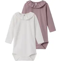 TWO SOON Pijama entero/body altrosa / blanco