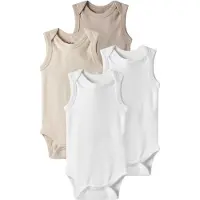 TWO SOON Pijama entero/body beige / blanco