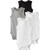 TWO SOON Pijama entero/body gris / negro / blanco