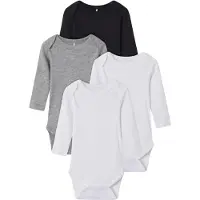 TWO SOON Pijama entero/body gris moteado / negro / blanco