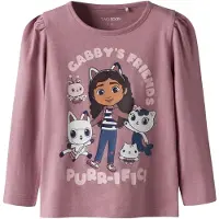 TWO SOON Camiseta 'Gabby' navy / marrón / lavanda / blanco