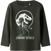 TWO SOON Camiseta 'Jurassic World' pino / verde pastel / blanco