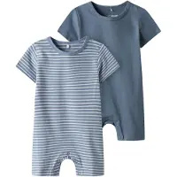TWO SOON Pijama marino / azul claro / blanco