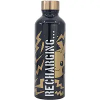 Stor Botella De Metal De Carga Negra Pikachu 755ml