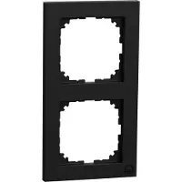 Schneider Electric Marco M-Pure, doble, modelo MEG4020-3603, color negro mate, línea M-Pure