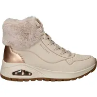 SKECHERS Botines con cordones 'Uno' beige claro / oro