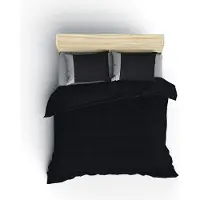 L'essentiel Maison L'Essentiel, Juego de ropa de cama lisa, en color o gris, funda de edredón, color , 100% algodón percal, 240 x 220 cm