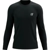 Compressport - Ropa para trail running - Performance LS Tshirt M Black - Talla L - Negro