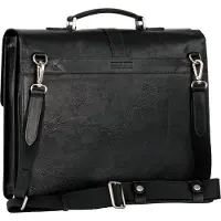 Leonhard heyden Bergamo Maletín Piel natural 40 cm Compartimento para el portátil negro