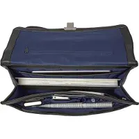 Leonhard heyden Berlin Maletín Piel natural 38 cm Compartimento para el portátil negro