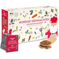 Pfefferdieb Bio Gewürz Adventskalender Würzige Weihnachten 123g