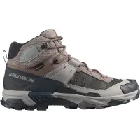 Salomon - Zapatillas de senderismo Hombre - X Ultra 5 Mid GTX M Iron/Dark Navy - Talla 46 - Gris
