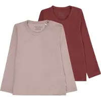 Minymo - Kid's Blouse L/S (2-Pack) - Camiseta de manga larga size 92, fucsia
