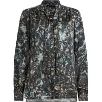 AllSaints Toni Caladesi Shirt Petrol Blue Talla: 4 | Blusas Outlet | Mujer | Azul