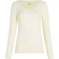 Icebreaker - Women's Siren L/S Sweetheart - Ropa interior merino size S, blanco