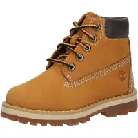 Timberland unisex para niños. TB0A28VM2311 Botas de piel con cordones Courma amarillo (21), Plano, Cremallera, Casual, moda infantil, Timber