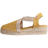 Toni pons Alpargatas 'VERDI-V' ocre / oro