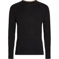 Icebreaker - Merino 200 Zoneknit L/S Crewe - Ropa interior merino size M, negro