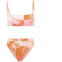 Shiwi Ladies Lola Bikini Set Block Palm Iced Strawberry Pink Talla: 34 | Bikinis Outlet | Mujer | Rosa