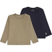 Minymo Camiseta azul oscuro / caqui