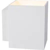Lucide Aplique de pared Xera, blanco, 10 cm, up/downlight, aluminio