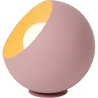 Lucide DOREDOS - Lámpara de mesa - Ø 20 cm - 1xE27 - Rosa