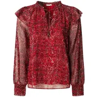 Pepe Jeans para mujer. PL3051270 Blusa Mar rojo (XS), Casual, Algodón, Manga larga, outlet 2026.