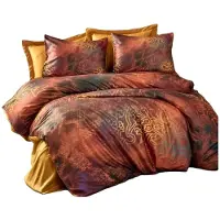 L'essentiel Maison L'Essentiel, Juego de sábanas para cama King Size, color rojo, 100% poliéster microtul, 240 x 220 cm