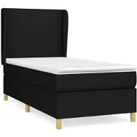 vidaXL Cama con somier y colchón de la marca , color , dimensiones 100x200 cm, tapizada en tela