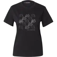 Karl Lagerfeld Ikon Seasonal Rs T-shirt Gift Black Talla: XS | Camisetas de Seda Outlet | Mujer | Negro
