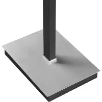 Brilliant Lámpara de pie LED Pulse, negro, altura 150 cm, metal, brazo de lectura