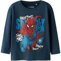 TWO SOON Camiseta 'Spider-Man' azul noche / azul real / rojo / blanco
