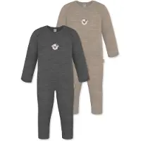 Normani Pijama entero/body 'Waverly' beige / antracita